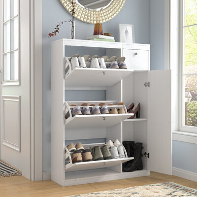 20 Pair Shoe Storage Cabinet