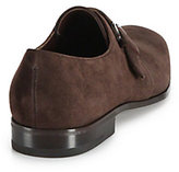 Thumbnail for your product : Ferragamo Pembley Suede Monk Strap Dress Shoes
