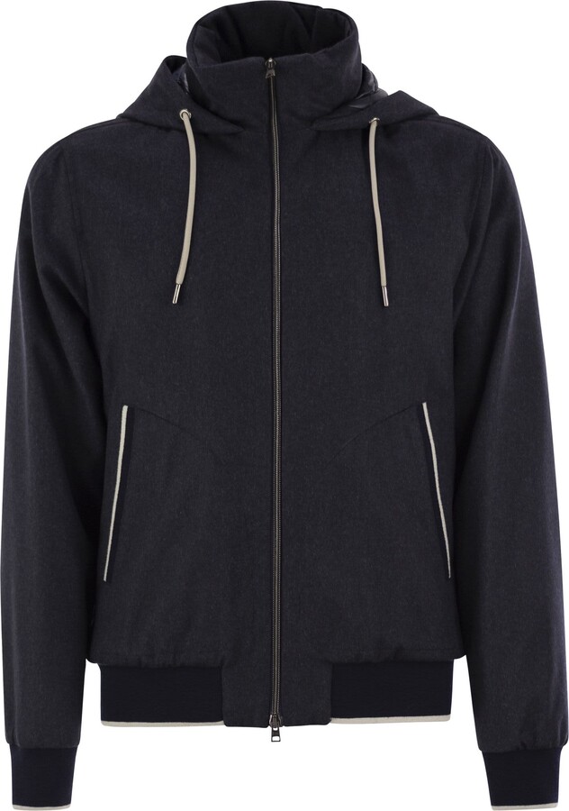 Herno Cashmere And Silk Resort Bomber Jacket