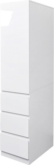 TopComfyDecorativeStorageCabinetsPantryStorageCabinetFoodPantryCabinetwithDoorsshelvesdrawersforKitchenWhite44.49\