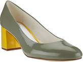 Thumbnail for your product : Isaac Mizrahi Live! Patent Leather Pumps with Contrast Heel