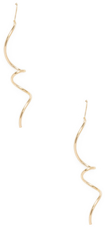 Candela 14K Yellow Gold Spiral Drop Earrings