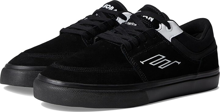 Emerica Hoban Men's Shoes Black/Black/White : 8.5 D - Medium, Leather