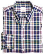 Thumbnail for your product : Brooks Brothers Golden Fleece® Regular Fit Teal Plaid Sport Shirt