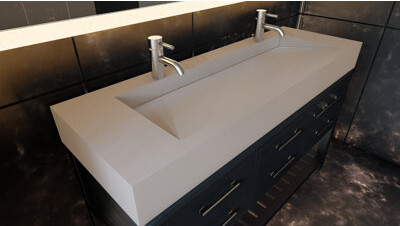 CastelloUSA Audrey 60" Single Bathroom Vanity Top with Sink