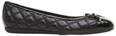 Thumbnail for your product : Geox Lola Leather Quilted Ballerina Shoes