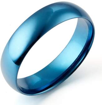 Gemini Women Dome Anniversary Promise Wedding Titanium Ring 4mm US Size 5.75 Valentine's Day Gift
