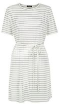 Thumbnail for your product : Tall White Stripe Belted Tunic Dress