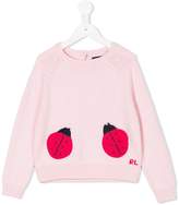 Thumbnail for your product : Ralph Lauren Kids ladybug embroidered jumper