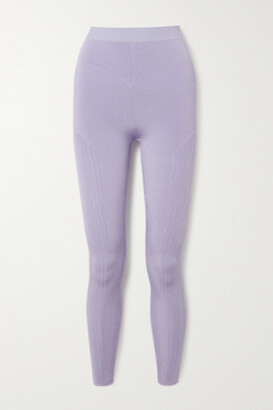 AZ Factory Mybody Paneled Stretch-knit Leggings - Lilac