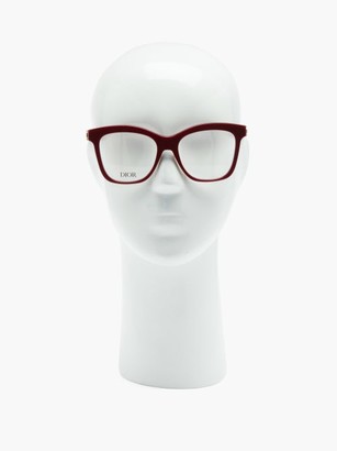 Christian Dior 30montaignemini Butterfly Acetate Glasses - Red