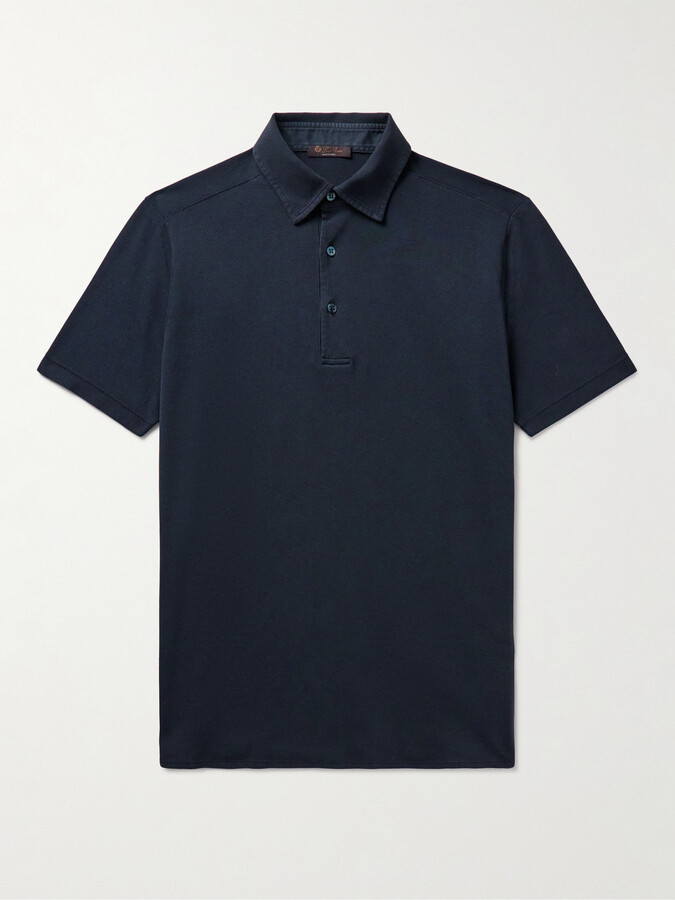 Loro Piana Cotton-Piqué Polo Shirt