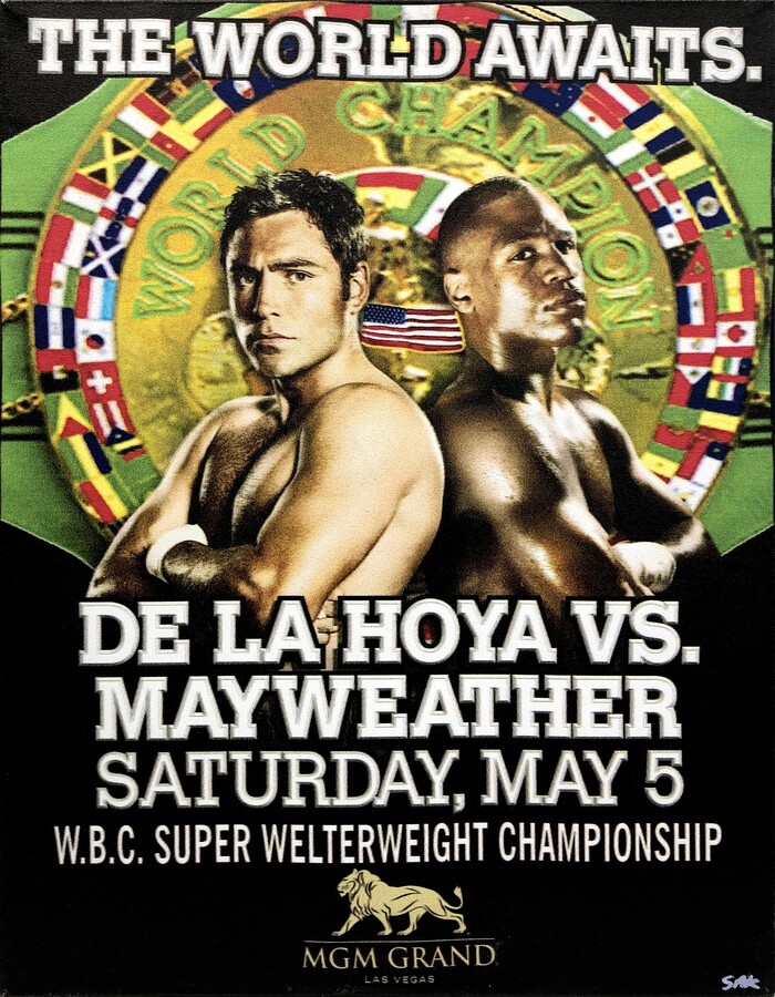 Steve Kaufman, The World Awaits / MGM Grand Invitation (De La Hoya vs. Mayweather), 2007