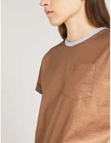 Thumbnail for your product : Brunello Cucinelli Metallic cotton T-shirt