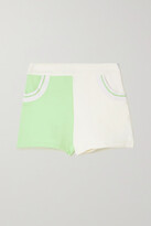Thumbnail for your product : Solid & Striped Sophie Two-tone Cotton-blend Terry Shorts