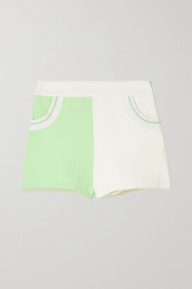 Solid & Striped Sophie Two-tone Cotton-blend Terry Shorts