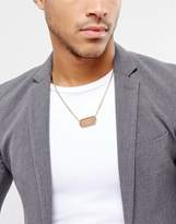 Thumbnail for your product : ASOS DesignB London DesignB Stone Pendant Necklace In Gold Exclusive To