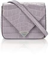 Thumbnail for your product : Alexander Wang Mini Prisma Envelope Sling In Croc Embossed Lavender With Rhodium