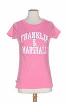 Franklin Et Marshall Manches Et Courtes Et 1 Femme De Couleur Rose