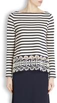 Thumbnail for your product : Thakoon Striped knitted cotton jumper
