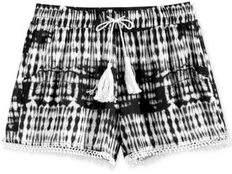 Imperial Star Crinkle Tassel Shorts, Big Girls (7-16)