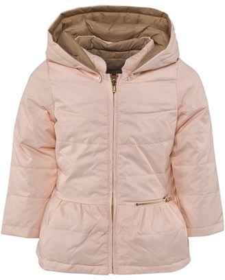 Chloé Pink And Camel Puffer Coat