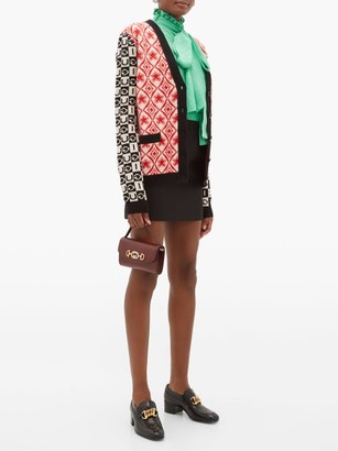 Gucci Zumi Mini Leather Cross-body Bag - Burgundy