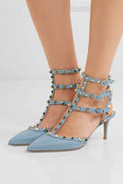 Thumbnail for your product : Valentino Garavani The Rockstud Textured-leather Pumps