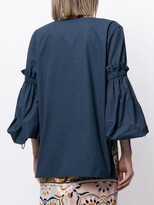 Thumbnail for your product : Silvia Tcherassi Bell-Sleeve Cotton Blouse