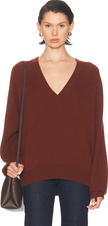Nili Lotan Feron Sweater in Rust