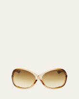 Thumbnail for your product : Tom Ford Whitney Cross-Bridge Sunglasses, Rose/Brown