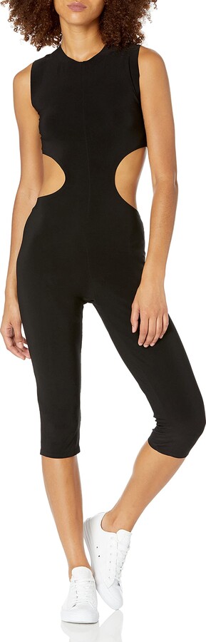 N866 Damen Jumpsuit Hot Pants Overall Einteiler Hosenanzug Catsuit Capri Shorts 