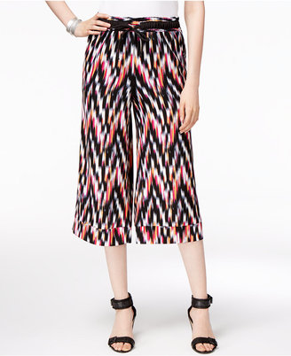 NY Collection Printed Culotte Pants