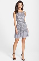 Thumbnail for your product : Aidan Mattox Beaded Fit & Flare Dress