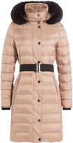 Thumbnail for your product : Burberry Quilted Down Coat with Fox Fur Collar