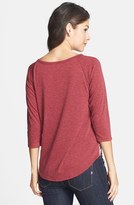 Thumbnail for your product : Elodie Knit Chiffon Baseball Tee (Juniors)