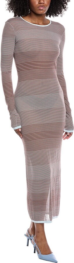 Sally LaPointe Striped Maxi Dress