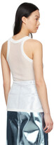 Thumbnail for your product : Victoria Beckham White Viscose Tank Top