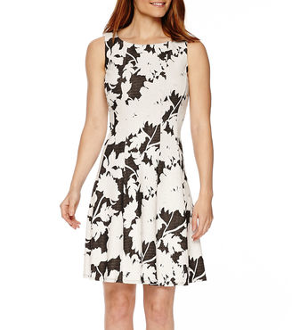 Ronni Nicole Sleeveless Floral Fit-and-Flare Dress