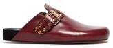 Thumbnail for your product : Isabel Marant Mirvin Studded Backless Leather Clogs - Womens - Burgundy