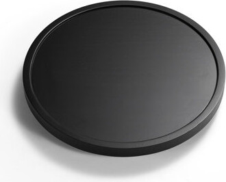 Ophelia & Co. 9-Inch Wooden Rotating Storage Shelf Dresser Decorative Tray Black
