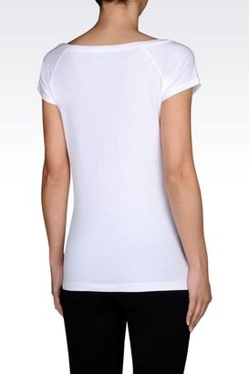 Giorgio Armani T-Shirt In Stretch Cotton Jersey
