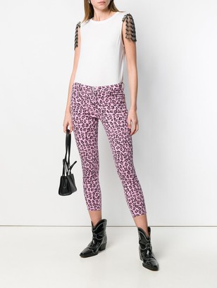J Brand Leopard Print Skinny Jeans