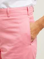 Thumbnail for your product : Holiday Boileau High-rise Cotton-twill Chino Trousers - Womens - Pink
