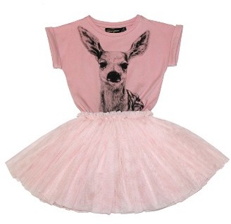 Rock Your Baby Toddler Girl's Little Deer Circus Dress