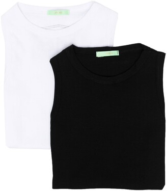 Aries Two-Pack Ribbed Vest Tops