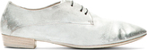 Thumbnail for your product : Marsèll Silver Distressed Leather Oxford Flats