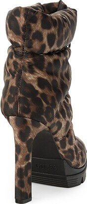 GUESS Gwjara Leopard-Print Quilted Booties - ShopStyle Boots