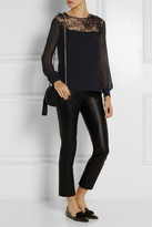 Thumbnail for your product : Nina Ricci Lace and georgette top