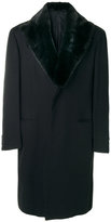 Thumbnail for your product : Brioni cashmere fur collar coat